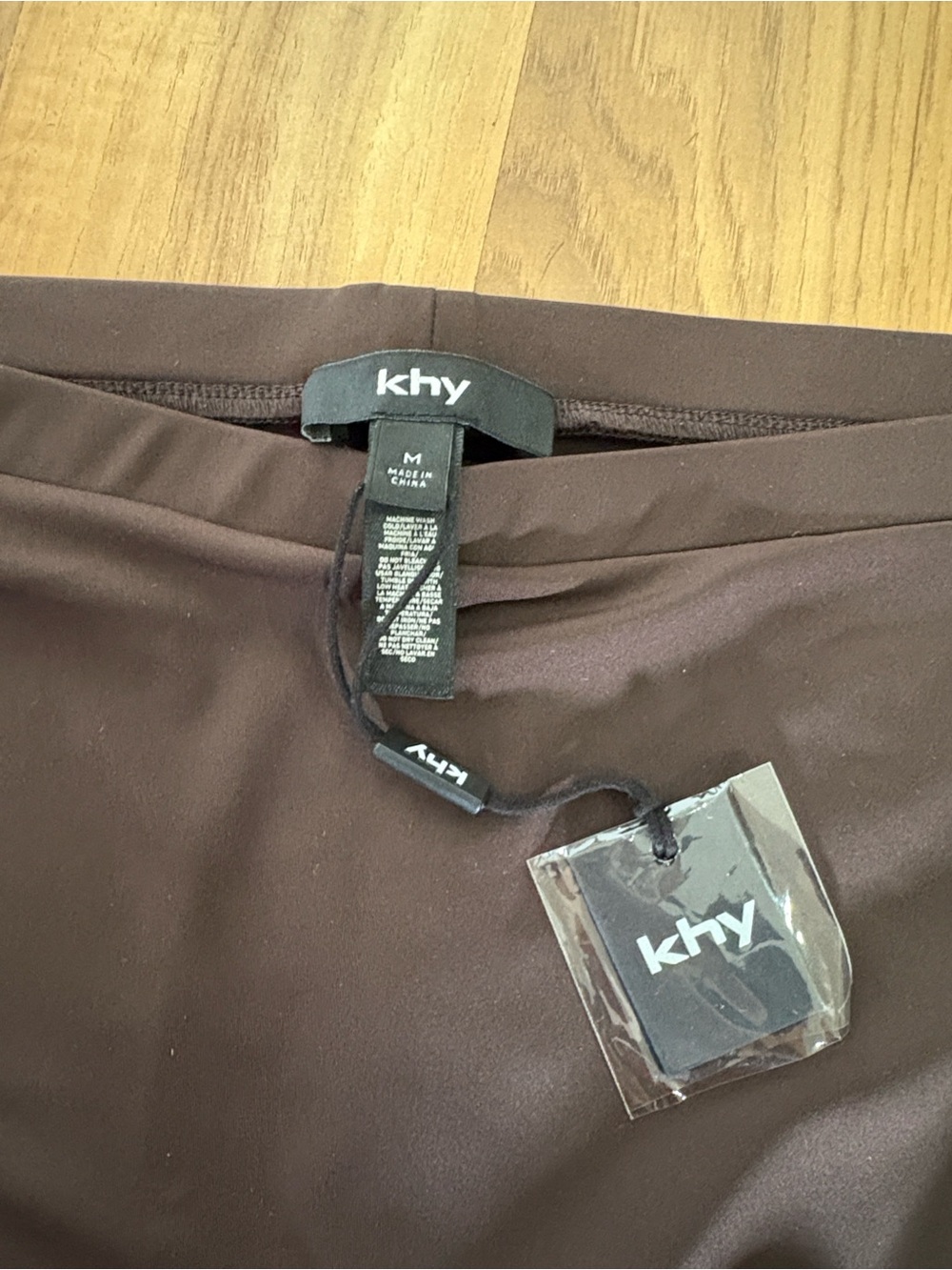 KHY Brown High-Waist Footed Leggings - Picture 2 of 4